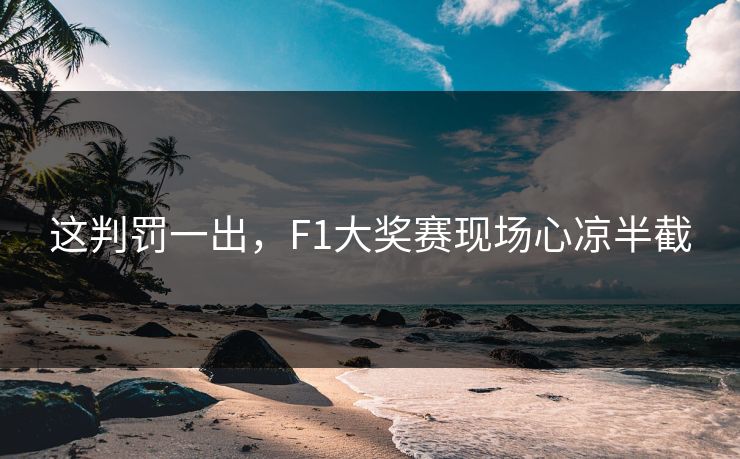 这判罚一出，F1大奖赛现场心凉半截